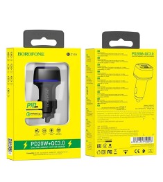 Borofone BZ14 АЗУ-адаптер з 2 USB (Чорний)